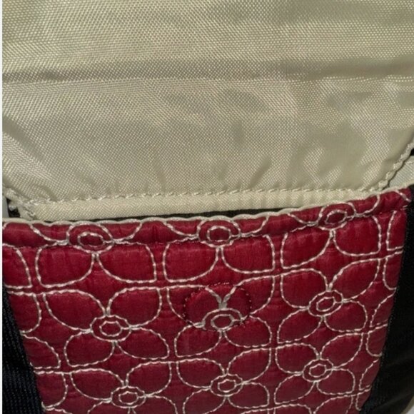 SHERPANI PIPER LE CROSSBODY QUILTED RED/BLACK PURSE - Picture 4 of 8
